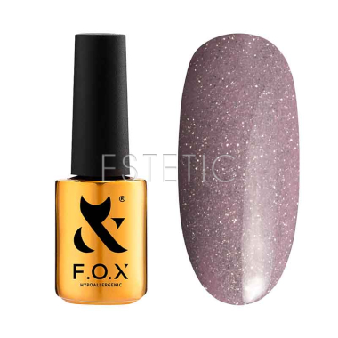 Гель-лак F.O.X Sparkle 006 светоотражающий лиловый с серебром, 7 мл