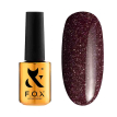 Гель-лак F.O.X Sparkle 009 світловідбиваючий фіолетовий стигла слива з голографіком, 7 мл