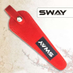 Чохол для перукарських ножиць SWAY на кнопці, червоний замша