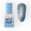 Гель-лак LUNA Color №204 золотисто-зеленый с голубым шиммер с эффектом втирки хамелеон, 13 мл