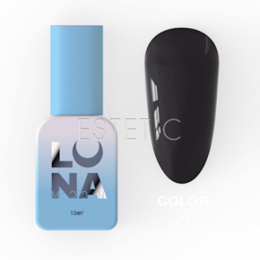 Гель-лак LUNA Color № 08 темный бордо, эмаль, 13 мл
