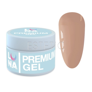 Гель LUNA Premium Gel 26 для наращивания телесный натуральный беж, 15 мл