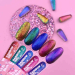 Фото 3 - Гель-блискітки LUNA Rainbow Gel №1 хамелеон червоне золото-зелений, 5мл