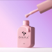 Фото 2 - Жидкий гель DNKa Liquid Acrygel #0016 Meringue бело-розовый теплый зефирный,12 мл
