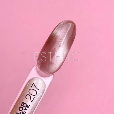 Гель-лак LUNA Color №207 Cat Eye котяче око бежевий сріблясто-ліловий, 13 мл