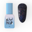 Гель-лак LUNA Color №213 Reflection світловідбиваючий чорно-синій з різними блискітками, 13 мл