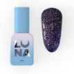 Гель-лак LUNA Color №214 Reflection светоотражающий темно-фиолетовый с разными блестками,13 мл