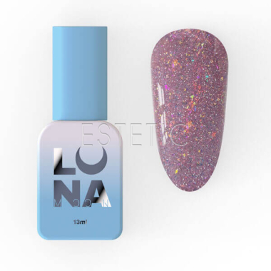 Гель-лак LUNA Color №217 Reflection светоотражающий дымчато-розовый с разными блестками, 13 мл