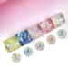 Фото 3 - Гель-лак Edlen Confetti Glitter №04 кораллово-желтые голографические блестки и хлопья, 5 мл