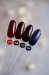 Фото 2 - Гель-лак Dark gel polish 111 темно-червоний з червоним глітером, 10 мл