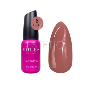 Рідкий гель EDLEN Water Acrygel Nude №06 какао холодний, 9 мл