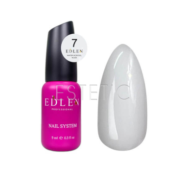 Рідкий гель EDLEN Water Acrygel Nude №07 молочно-білий, 9 мл