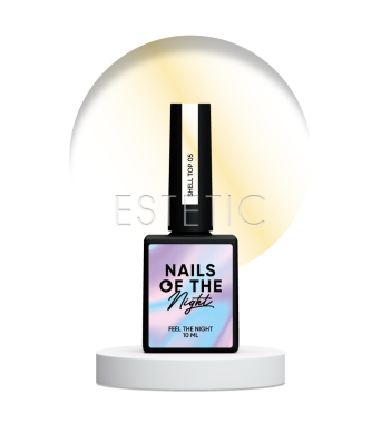 Топ перлинний NAILSOFTHENIGHT Top Shell 05 з золотою втиркою без липкого шару, 10 мл