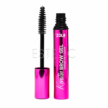 Гель для бровей ZOLA Keratin Brow Gel Strong Fix+Nourish фиксация и питание