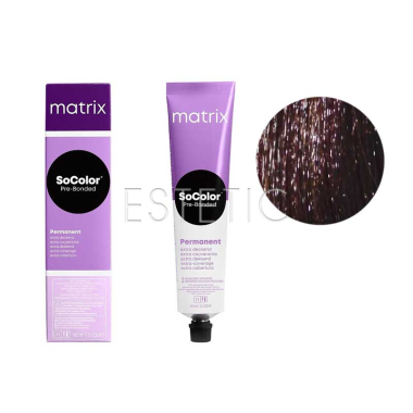 Крем-фарба для волосся MATRIX SoColor Pre-Bonded Extra Coverage 505М, 505.8,90 мл