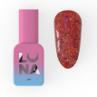 Жидкий гель LUNA Light Acrygel №59 светоотражающий черно-коричневый с разными блесточками, 13 мл