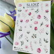 Cлайдери для нігтів SLIDIZ 137 на водній основі, піони peonies