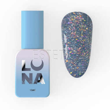 Гель-лак LUNA Color №221 Reflection светоотражающий серебряно-лиловый с разными блестками, 13 мл