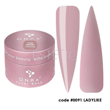 База цветная DNKa Cover Base #0091 Ladylike бежево-лиловый, 30 мл
