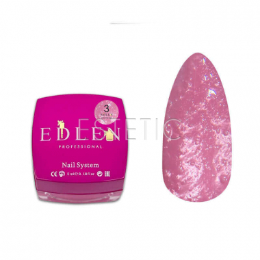Сахарный гель для ногтей Edlen Sugar gel №3 розовый, 5 мл