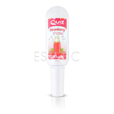 Бальзам для губ QUIZ Lolly Pop Strawberry Shake полуничний коктейль, 10 г