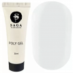Полигель SAGA Poly Gel 02 (акригель) белый, 30мл