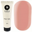 Полигель SAGA Poly Gel 07 (акригель) бежевый, 30мл