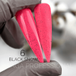 Гель-лак SAGA Black Snow 06 лососевый с черной крошкой, 9 мл