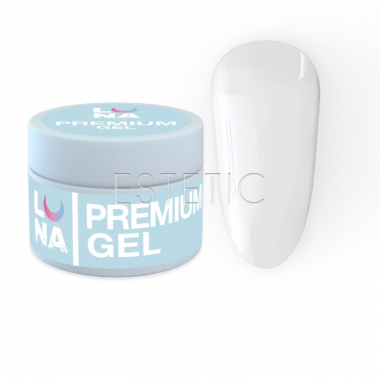 Гель Luna Premium Gel 01 для наращивания прозрачный, 30 мл