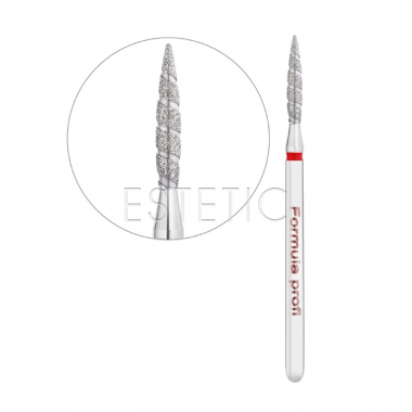Фреза Торнадо Полум`я Гостре Червоне RED 2,1x10мм Formula profi 806.104.243.514.018