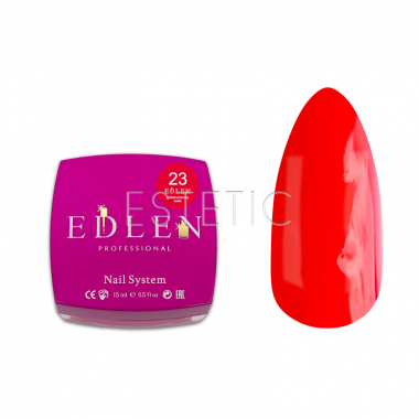 Жидкий гель Edlen Water Acrygel №23 Wine яркий красный, 15 мл