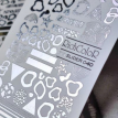 Слайдер для нігтів RichcoloR FOIL 40 фольгований принт текстури, тваринний, клакси, срібло