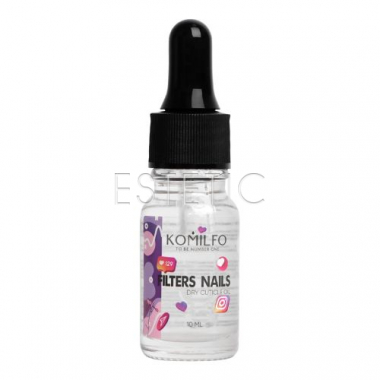 Сухое масло для кутикулы Komilfo Filters Nails з шиммером, 10 мл
