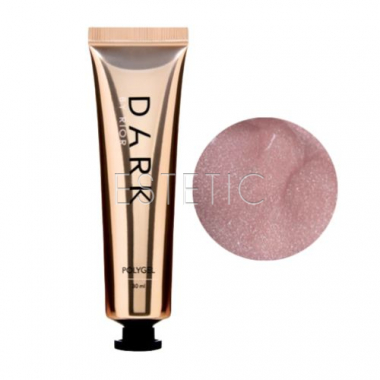 Акрил-гель DARK PolyGel 06 персиковий з шимером, тюбик, 30 мл