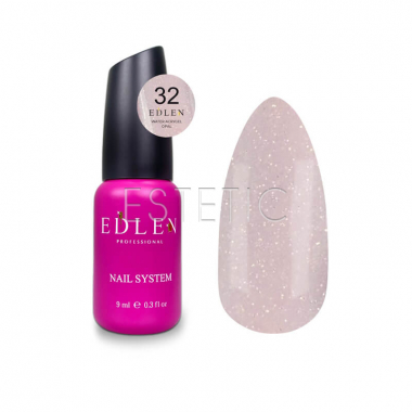 Рідкий гель EDLEN Water Acrygel №32 Opal пильно-рожевий з опаловими блиском, 9 мл