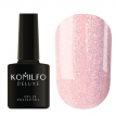 Гель-лак Komilfo Mermaid's Tail 001 молочно-розовый с золотым шиммером, 8 мл