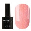 Гель-лак Komilfo Mermaid's Tail 004 нежно-розовый с золотистым шиммером, 8 мл