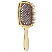 Щетка для волос Janeke Limited Superbrush Gold, золотая с черно-коричневым