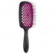 Щетка для волос Janeke Superbrush черная-темная фуксия