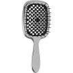 Щітка для волосся Janeke Limited Superbrush Silver, срібно-темний графіт чорна