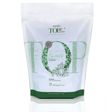Віск для депіляції у гранулах ItalWax Top Line Emerald, Смарагд преміум-клас,  750 г
