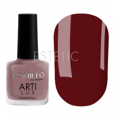 Лак для нігтів Komilfo ArtiLux Lady in Red 005 Sangria red вишневий, 8 мл