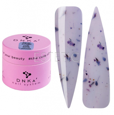Рідкий гель DNKa Liquid Acrygel #0038 Lavander пастельний ліловий з сухоцвітами, 15 мл
