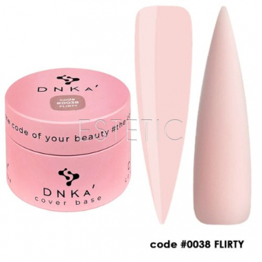 DNKa Cover Base #0038 Flirty цветная база ванильно-розовый, 30мл