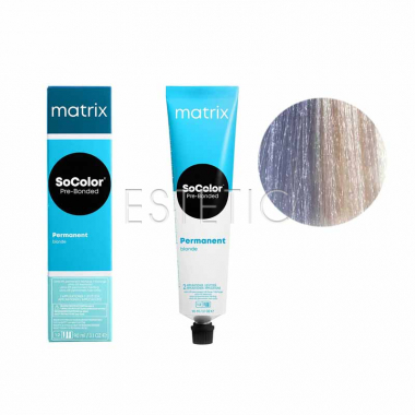 Краска для волос MATRIX SoColor Pre-Bonded Ultra Blonde UL-A+ ультраблонд пепельный, 90 мл