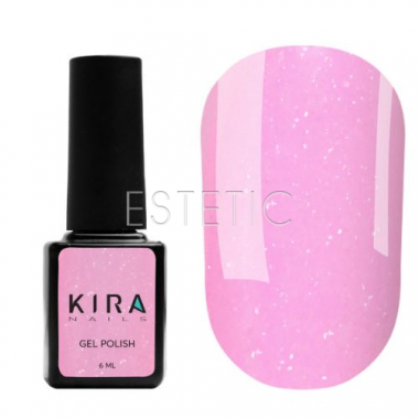 Гель-лак Kira Nails Soft Glow №004 ніжно-рожевий Барбі з мікроблиском, 6 мл