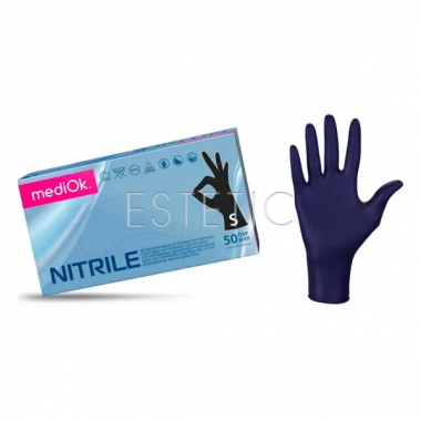 Перчатки нитриловые MediOk HARD Black S, 5г x м2 черные, попарно