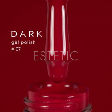 Гель-лак Dark gel polish  07 насыщенный глубокий красный, 6 мл