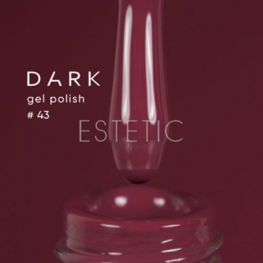 Гель-лак Dark gel polish  43 благородный сливовый приглушенный, 6 мл