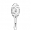 Щетка для волос массажная Salon 18200PW Cпираль карбон, белая